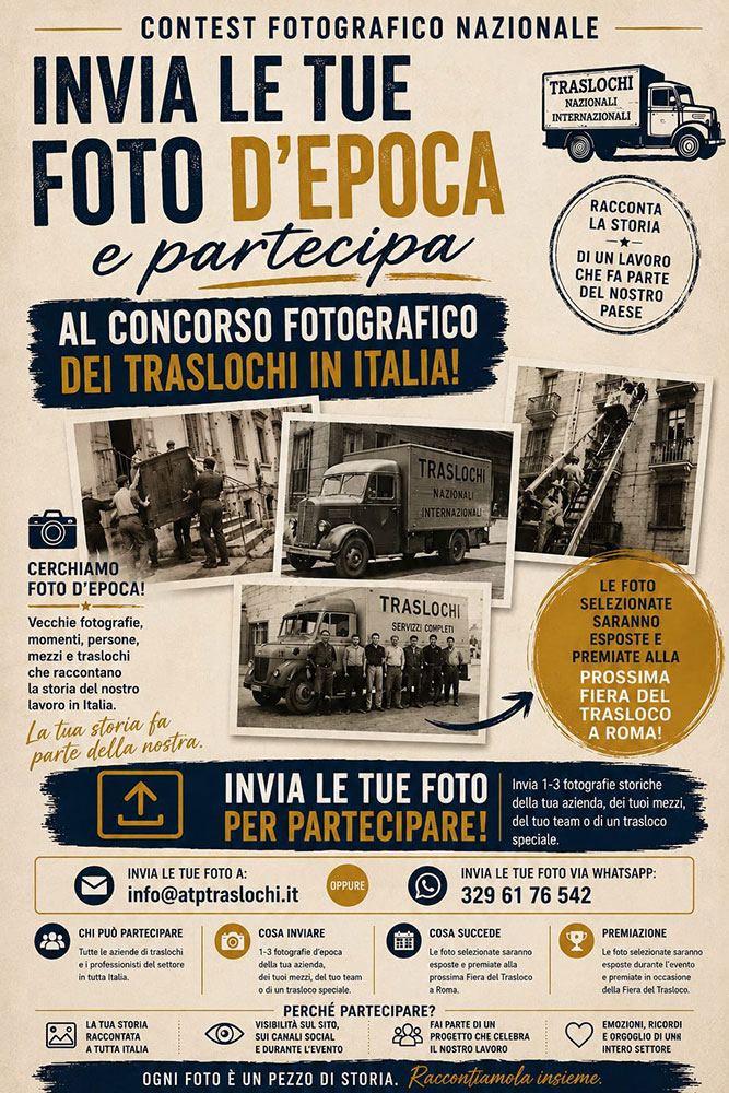 Contest Fotografico Traslochi in Italia